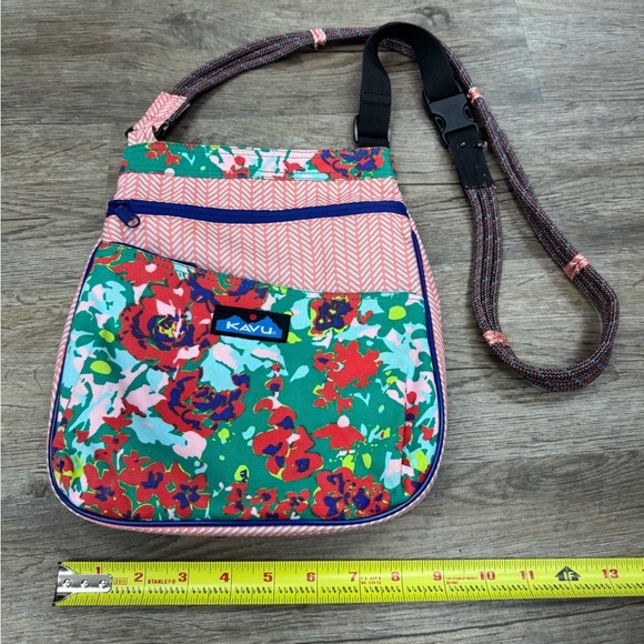 Kavu Handbags - KAVU Colorful Floral Crossbody Bag